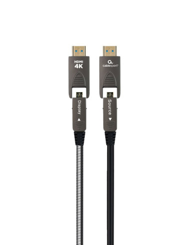Gembird CCAP-HDMIDD-AOC-10M cable HDMI HDMI Type-A HDMI Type-D Negro