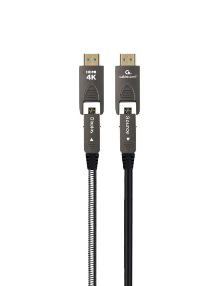 Gembird CCAP-HDMIDD-AOC-10M cable HDMI HDMI Type-A HDMI Type-D Negro