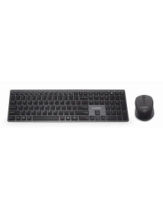 Gembird KBS-ECLIPSE-M500-PT teclado Ratón incluido Universal RF inalámbrico QWERTY Portugués Gris