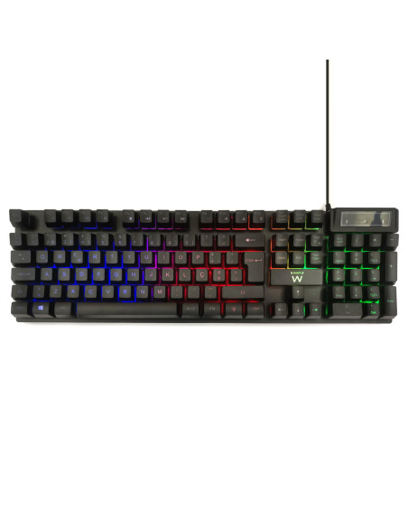 Ewent PL3319 teclado Juego USB QWERTY Portugués Negro
