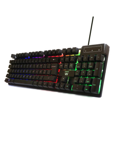 Ewent PL3319 teclado Juego USB QWERTY Portugués Negro
