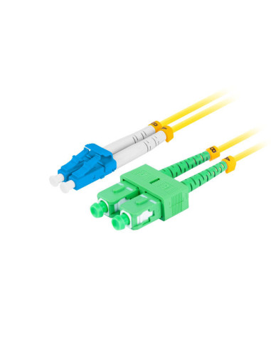 Lanberg FO-LUSA-SD11-0020-YE Cable de fibra óptica e InfiniBand 2 m SC LC LC SC Amarillo