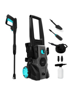 Cecotec 08137 Limpiadora de alta presión o Hidrolimpiadora Vertical Eléctrico 468 l h 1600 W Negro, Gris
