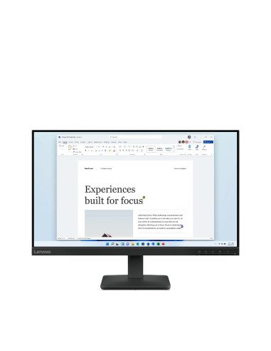 Lenovo L24-4e pantalla para PC 60,5 cm (23.8") 1920 x 1080 Pixeles Full HD LCD Negro