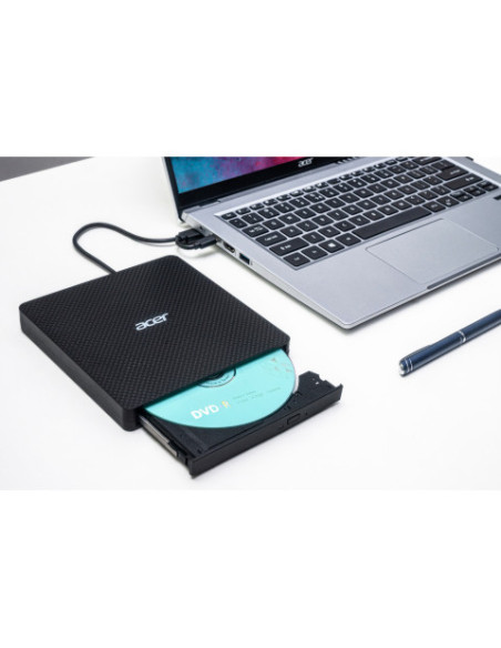 Acer Portable DVD Writer AXD001 unidad de disco óptico DVD±RW Negro