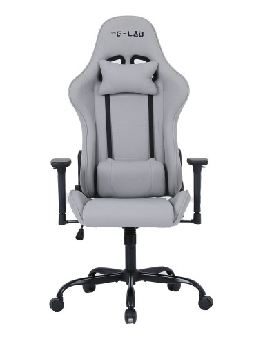 The G-Lab K Seat Platinium Silla para videojuegos universal Asiento acolchado Gris