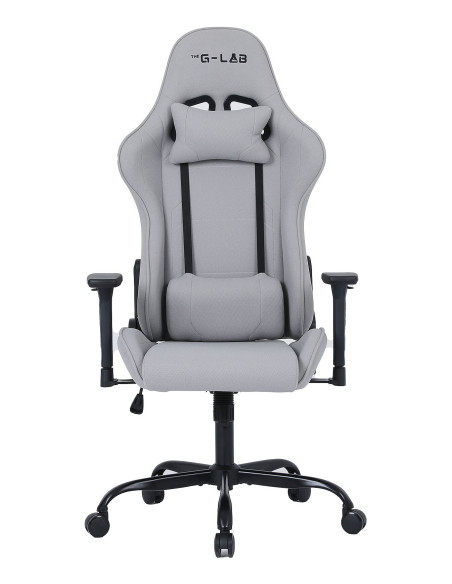 The G-Lab K Seat Platinium Silla para videojuegos universal Asiento acolchado Gris