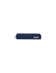 Milan Serie 1918 Estuche Mini Redondo - Tejido Resistente a las Roturas y Rasgaduras - Medidas 20,5x4,5x5cm - Color Azul Oscuro