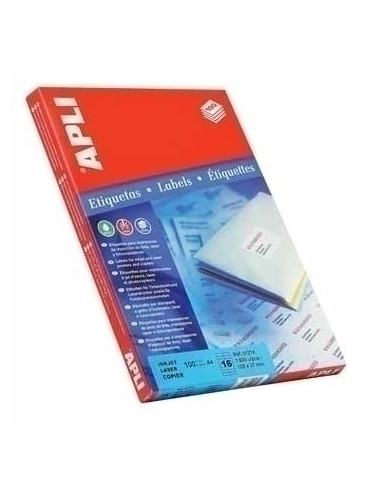 APLI Labels 210 x 149.2mm etiqueta autoadhesiva Blanco 200 pieza(s)