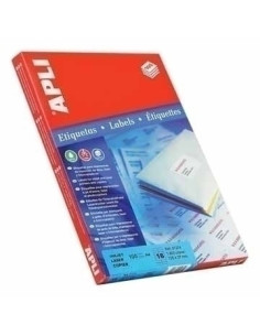 APLI Labels Round corners 199.6 x 144.5mm etiqueta autoadhesiva Blanco 200 pieza(s)