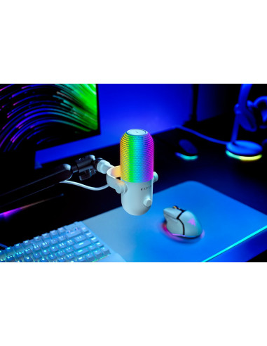 Razer Seiren V3 Chroma Blanco Micrófono para PC
