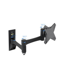 TooQ SOPORTE GIRATORIO E INCLINABLE PARA MONITOR   TV LCD, PLASMA Y LED (3 PIVOTES) DE 10-23, NEGRO 2