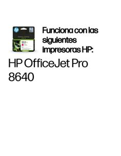 HP Cartucho de tinta original 951XL de alta capacidad magenta