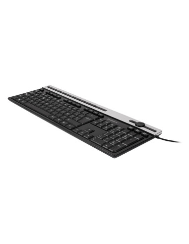 UNYKAch A 2930 teclado Hogar USB QWERTY Negro, Plata