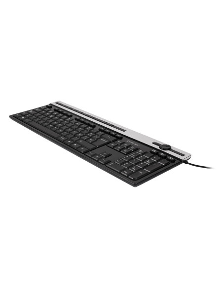 UNYKAch A 2930 teclado Hogar USB QWERTY Negro, Plata