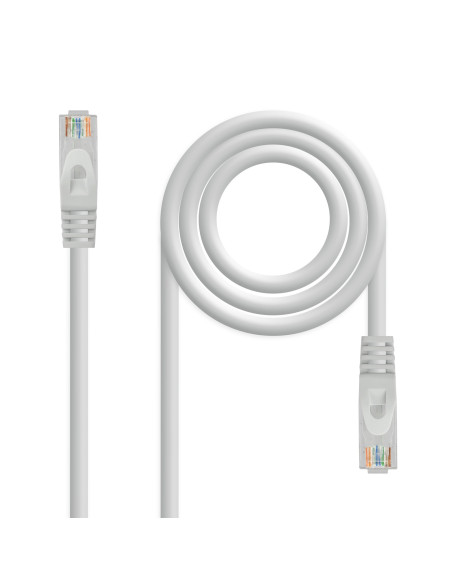 Nanocable Cable de red latiguillo RJ45 LSZH Cat.6A UTP AWG24, Gris, 7.0 m