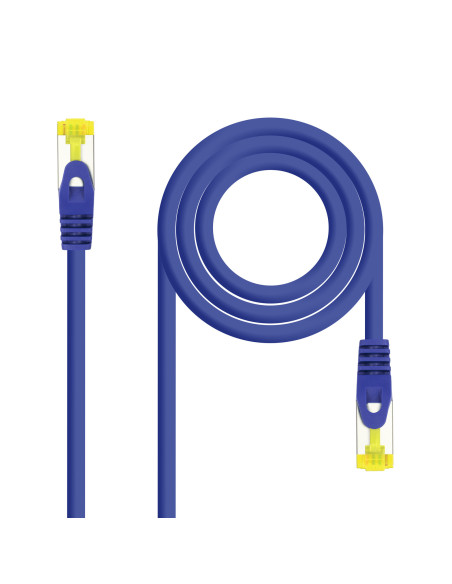 Nanocable Cable de red latiguillo RJ45 LSZH Cat.6A SFTP AWG26, Azul, 3.0 m