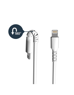 StarTech.com Cable Resistente USB-A a Lightning de 2 m Blanco - Cable de Alimentación y Sincronización USB Tipo A a Lightning 2