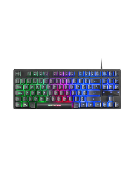 Mars Gaming Combo RGB Teclado y Ratón, Diseño TKL, Layout Español, MCPTKLES, Color Negro