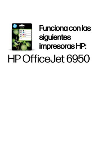 HP Paquete de 4 cartuchos de tinta Original 903 negro/cian/magenta/amarillo