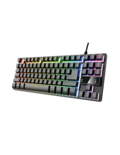 Trust GXT 833 Thado teclado Juego USB Español Negro, Plata