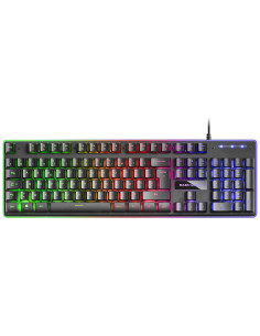 Mars Gaming MCPXBFR, Combo Teclado H-Mech FRGB, Ratón Ultraligero 10000DPI y Alfombrilla XXL, Negro, Idioma Francés 2
