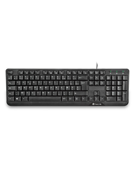 NGS FunkyV3, AZERTY, FR teclado Hogar USB Francés Negro