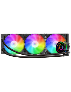 Mars Gaming ML-ONE360, Refrigeración Líquida CPU, TDP 550 W, Espejo Infinito, 3 Ventiladores FRGB Silenciosos, Multisocket 2