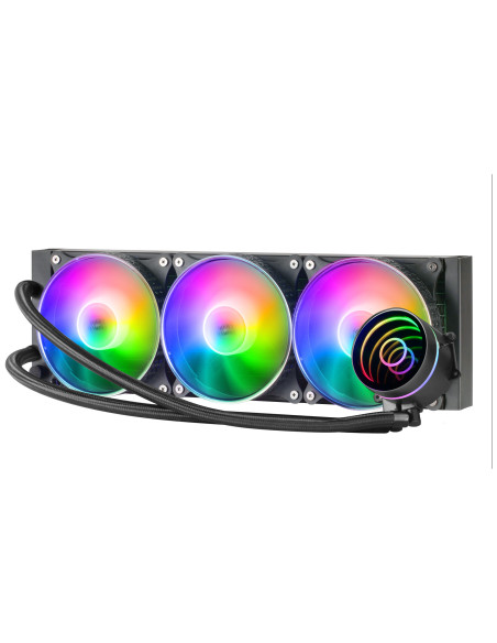 Mars Gaming ML-ONE360, Refrigeración Líquida CPU, TDP 550 W, Espejo Infinito, 3 Ventiladores FRGB Silenciosos, Multisocket