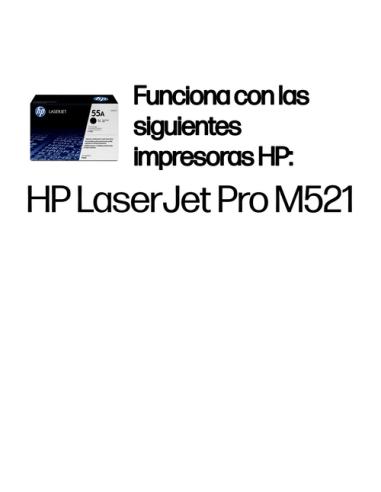 HP Cartucho de tóner original LaserJet 55A negro