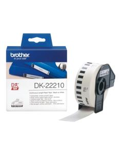Brother DK-22210 cinta para impresora de etiquetas Negro sobre blanco
