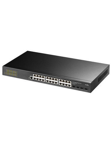 Cudy GS2024S2 switch Gestionado L2 L3 Gigabit Ethernet (10 100 1000) 1U Negro