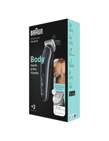 Braun BodyGroomer BG5340 Negro, Plata