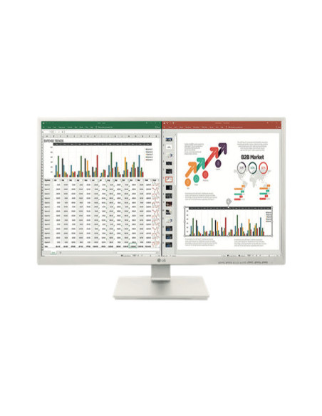 LG 27BK55YP-W pantalla para PC 68,6 cm (27") 1920 x 1080 Pixeles Full HD LED Negro