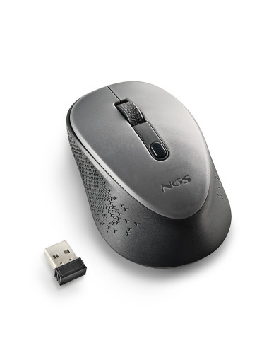 NGS DEW ratón Oficina Ambidextro RF inalámbrico Óptico 1600 DPI