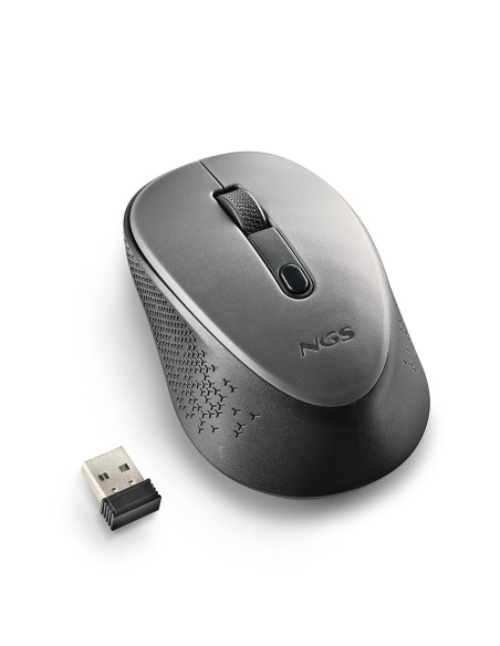 NGS DEW ratón Oficina Ambidextro RF inalámbrico Óptico 1600 DPI