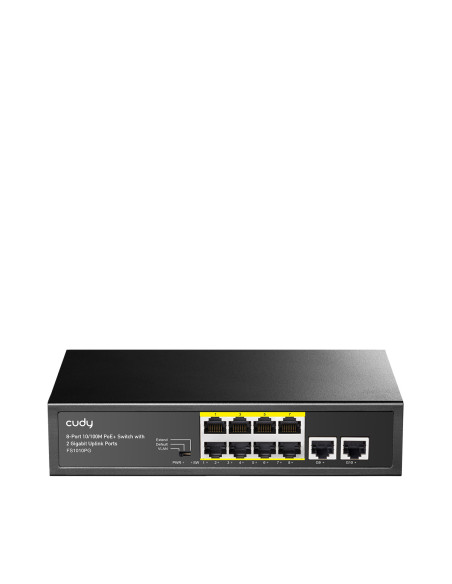 Cudy FS1010PG switch Fast Ethernet (10 100) Energía sobre Ethernet (PoE) Negro