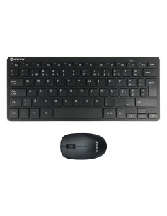 UNYKAch UK505448 teclado Ratón incluido Oficina RF inalámbrico QWERTY Portugués Negro
