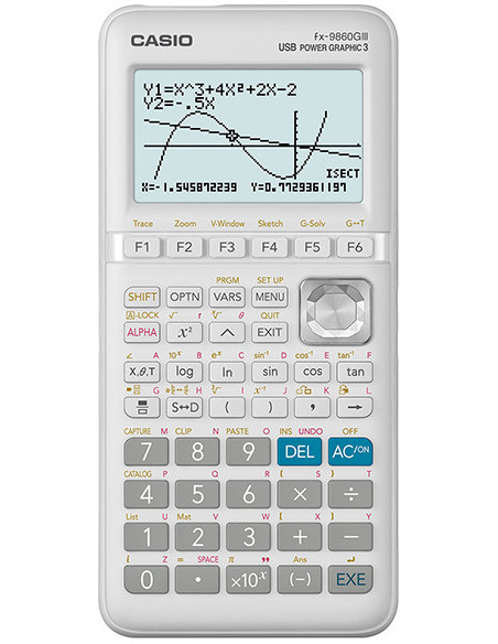 Casio FX-9860GIII calculadora Bolsillo Calculadora gráfica Blanco