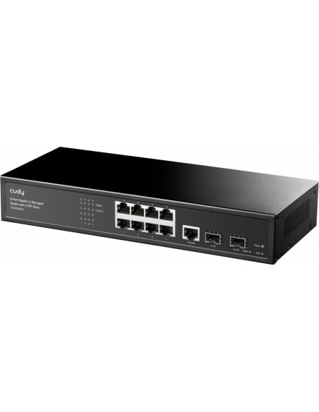 Cudy GS2008S2 switch Gestionado L2 Gigabit Ethernet (10 100 1000) 1U Negro