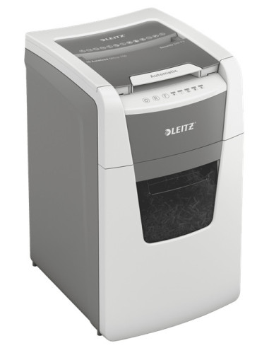 Leitz 80130000 triturador de papel Corte cruzado 55 dB 22 cm Gris, Blanco