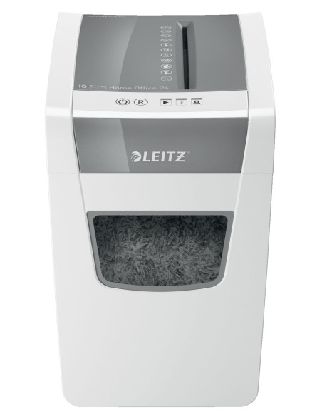 Leitz IQ Slim Office P-4 triturador de papel Corte cruzado 58 dB 22 cm Blanco