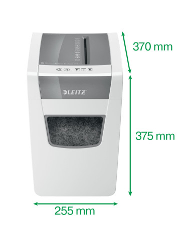 Leitz IQ Slim Office P-4 triturador de papel Corte cruzado 58 dB 22 cm Blanco