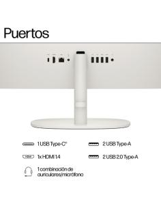 HP 22-dg0037ns Intel® Core™ i3 i3-N300 54,6 cm (21.5") 1920 x 1080 Pixeles PC todo en uno 8 GB DDR5-SDRAM 512 GB SSD Windows 11 