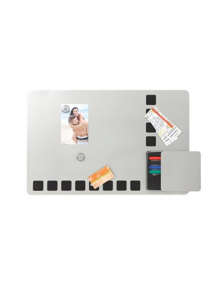 Rexel Combo plata pizarra+tablero+kit escritura 610x390mm