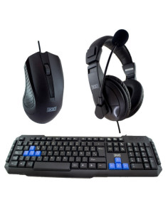 3GO COMBODRILEH2 teclado Ratón incluido Juego USB QWERTY Negro