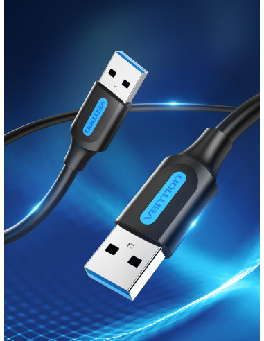 Vention Cable USB 3.0 CONBG  USB Macho - USB Macho  1.5m  Negro