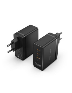 Vention Cargador de Pared FEGB0-EU  2xUSB Tipo-C  1xUSB  100W
