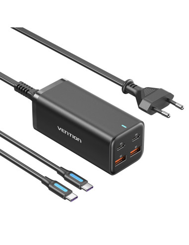Vention Cargador de Pared FBSBG-EU  2xUSB Tipo-C  2xUSB  100W
