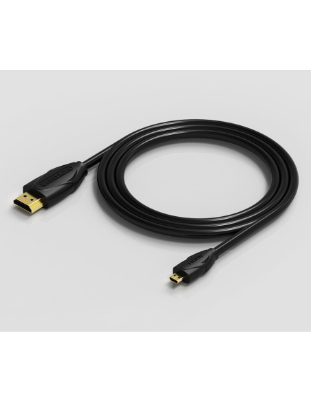 Vention Cable HDMI VAA-D03-B200  HDMI Macho - Mini HDMI Macho  2m  Negro